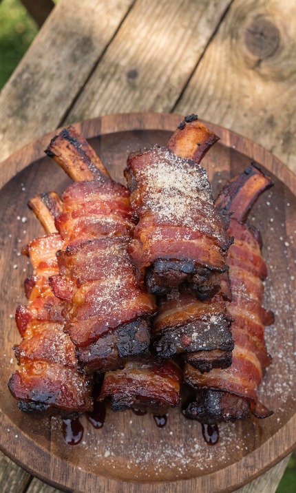 Bacon Wrapped Ribs — Vanlife Eats
