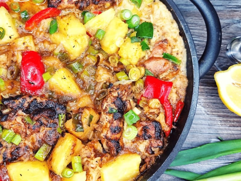 Caribbean Jerk Chicken with Pineapple and Coconut Rice — Vanlife Eats