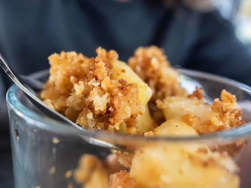 Frying pan crumble