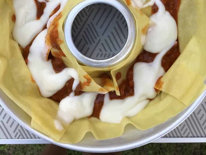 Lasagna in the Omnia Oven — Vanlife Eats