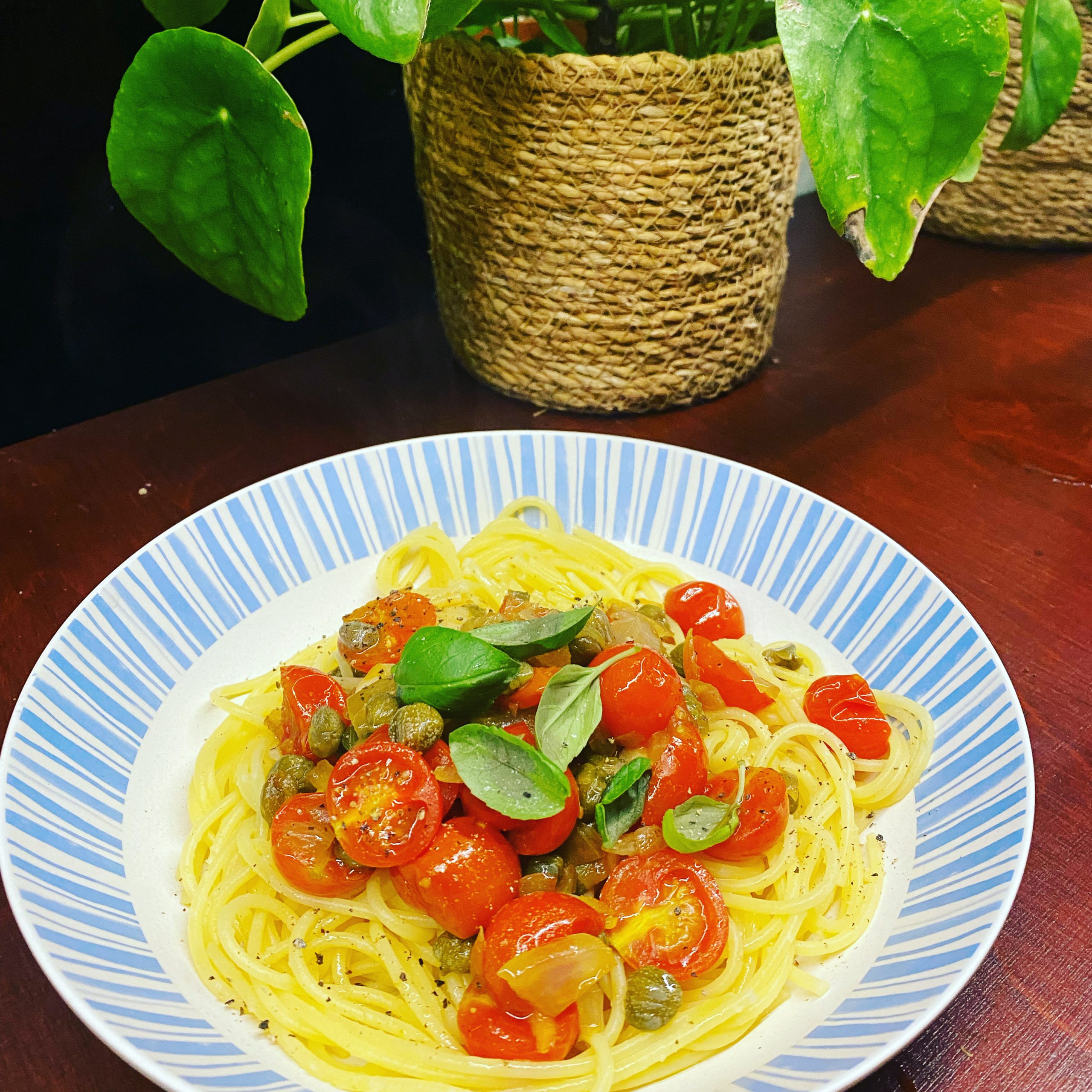Spaghetti with lemon and capers — Vanlife Eats