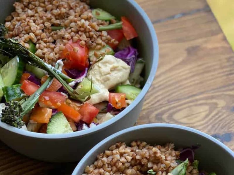 Summer salad with soy